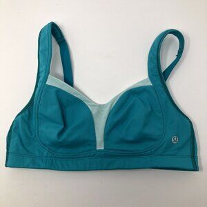 Lululemon Ta Ta Tamer II Blue Tropics / Aquamarine Size 34C
